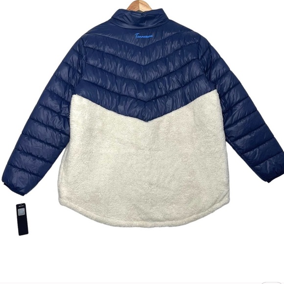 NFL Tennessee Titans Puffer Jacket Womens Sz
XXL Navy White Quilted Full Zip - Picture 7 of 9